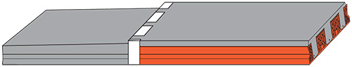 Keramický stropný panel HELUZ - Balkonový 6800x1200x230